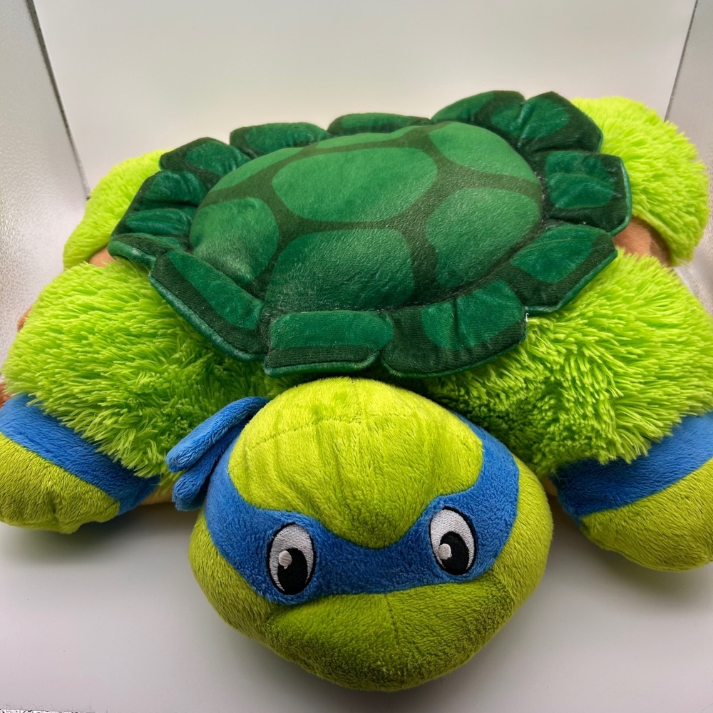 Pillow Pets Nickelodeon TMNT Leonardo Blue Mask‎ Turtle Plush 17 inch 2023